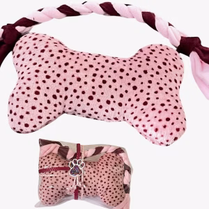 Puppycadeautje roze/bordeaux