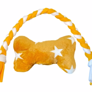Puppycadeautje oker-wit